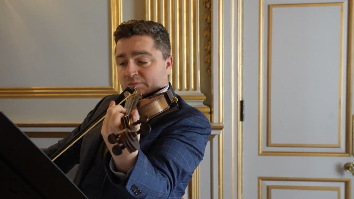 Lauren and Craig on their wedding day in the Ribble Valley